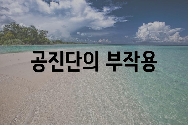 공진단의 부작용