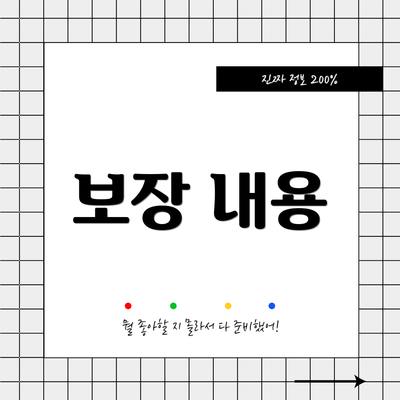보장 내용