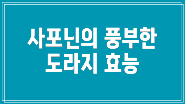 사포닌의 풍부한 도라지 효능
