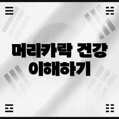 머리카락 건강 이해하기