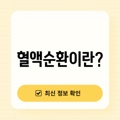 혈액순환이란?