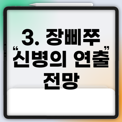 3. 장삐쭈 신병의 연출 전망