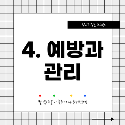 4. 예방과 관리