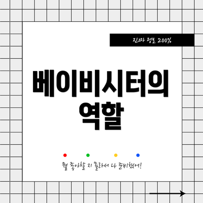 베이비시터의 역할