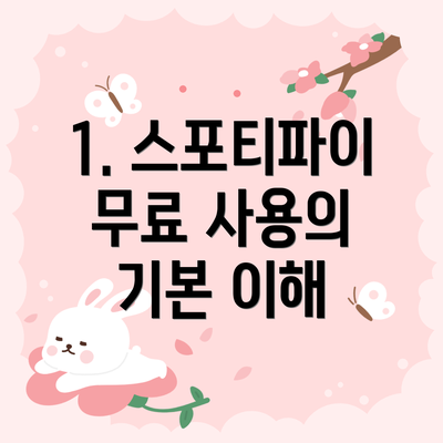 1. 스포티파이 무료 사용의 기본 이해