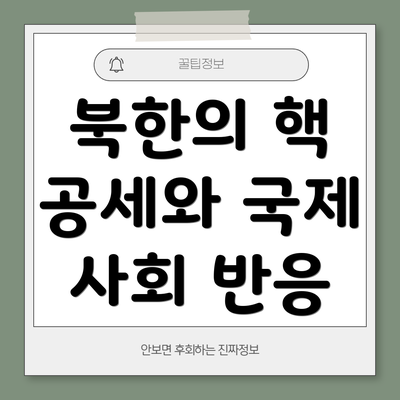 북한의 핵 공세와 국제 사회 반응