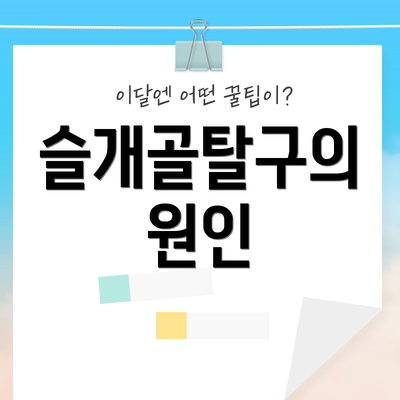 슬개골탈구의 원인