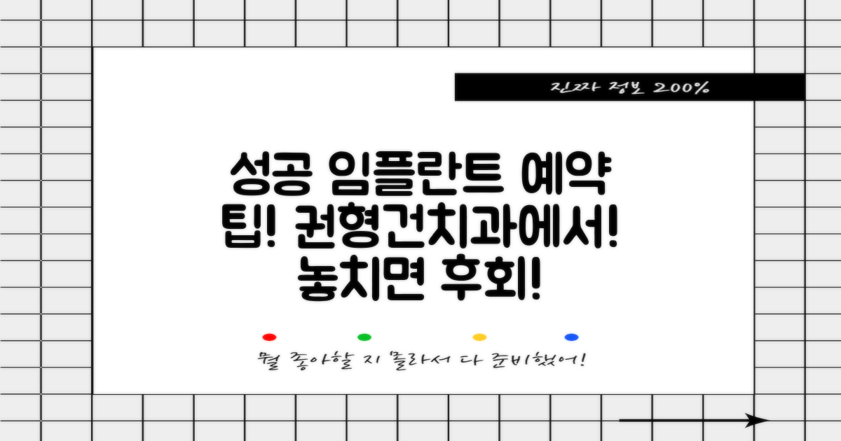 권형건치과의원: 성공적인 임플란트 예약을 위한 3가지 팁